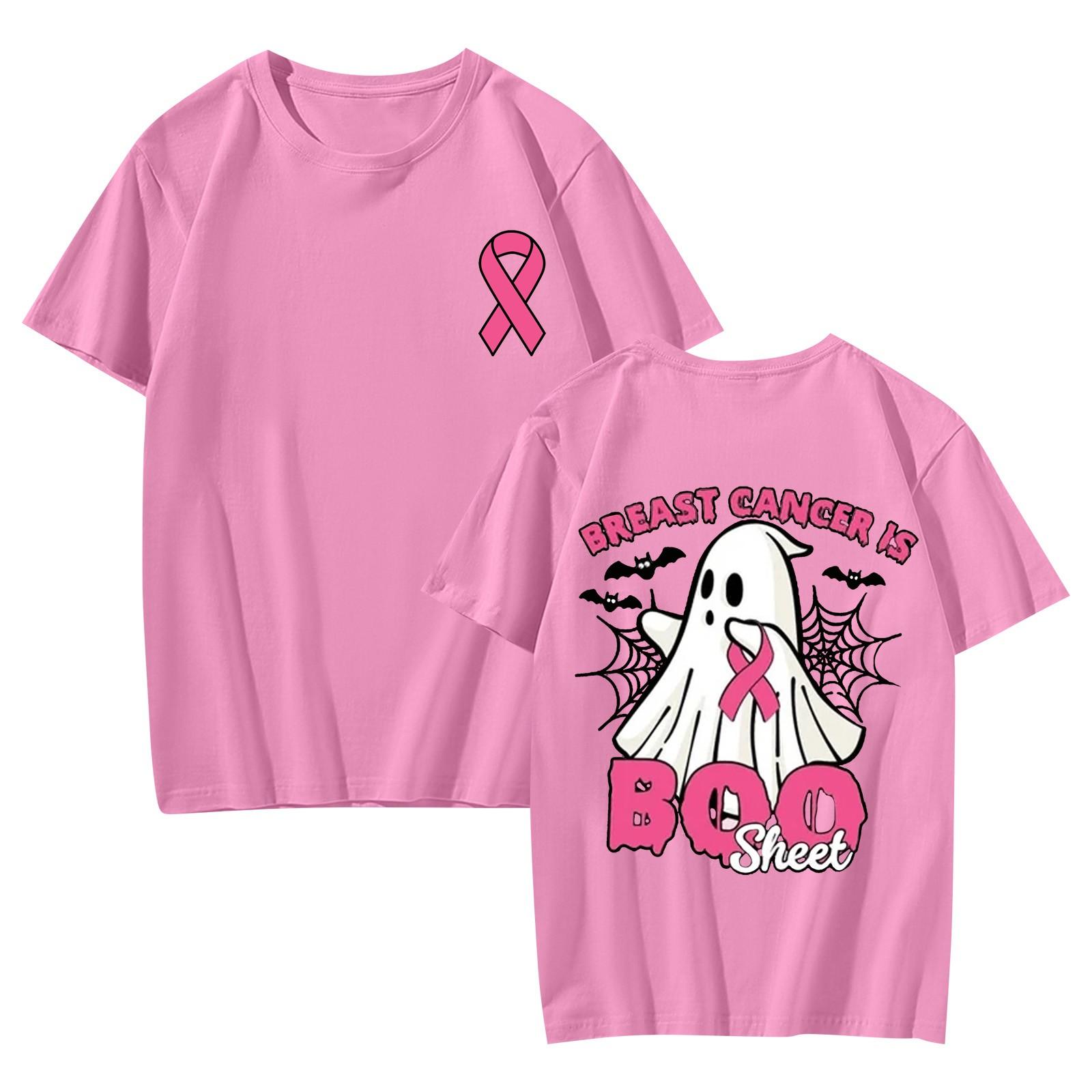 

Женская футболка, повседневный свободный пуловер с круглым вырезом и коротким рукавом с принтом XXXL розовый