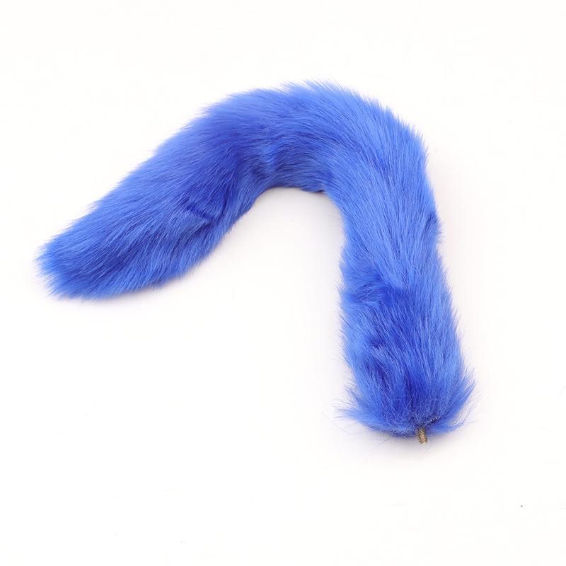 Removable Fox Tail Metal Anal Plug for Role-Playing and Alternative Erotic Play
