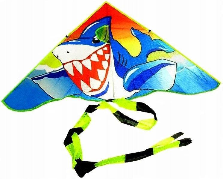 MEGADIDI KITE with TAIL Sea Adventure SHARK 190 Cm