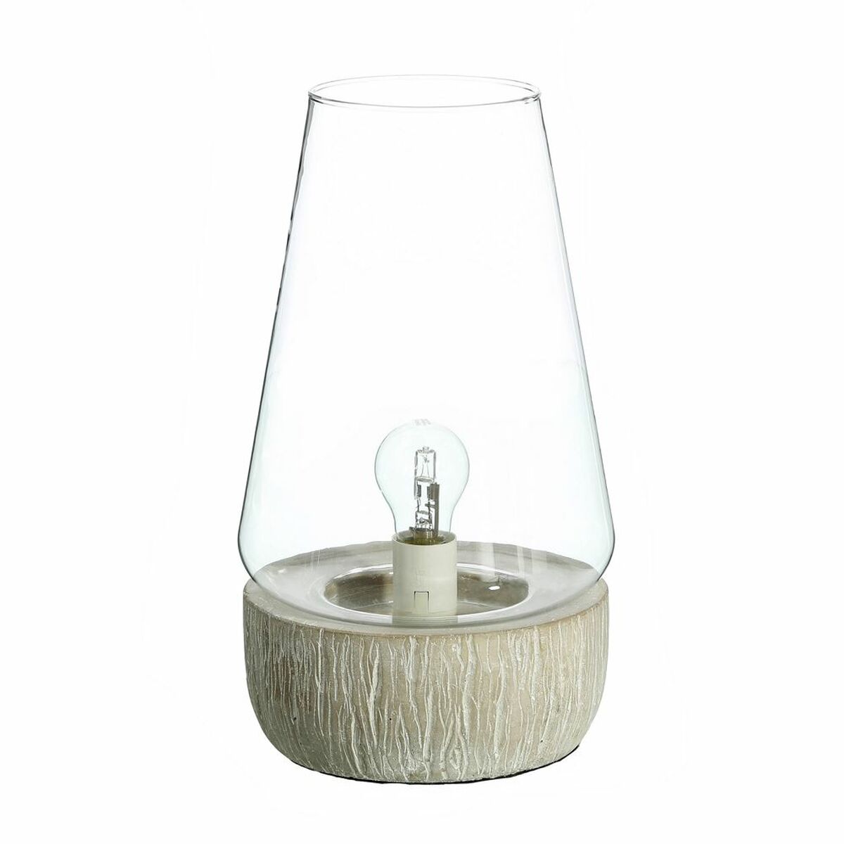 

Lampe de bureau 21,5 x 21,5 x 38 cm Verre Gris Ciment