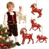 Shining Goat Pendant Acrylic Christmas Tree Ornament Gifts Animal Hanging Decoration  Bag Charms