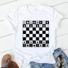 Creative Chess T-shirt The Game Chess Print Funny T Shirts Men Women Unisex Casual Tops White T-Shirt Graphic TShirts Streetwear