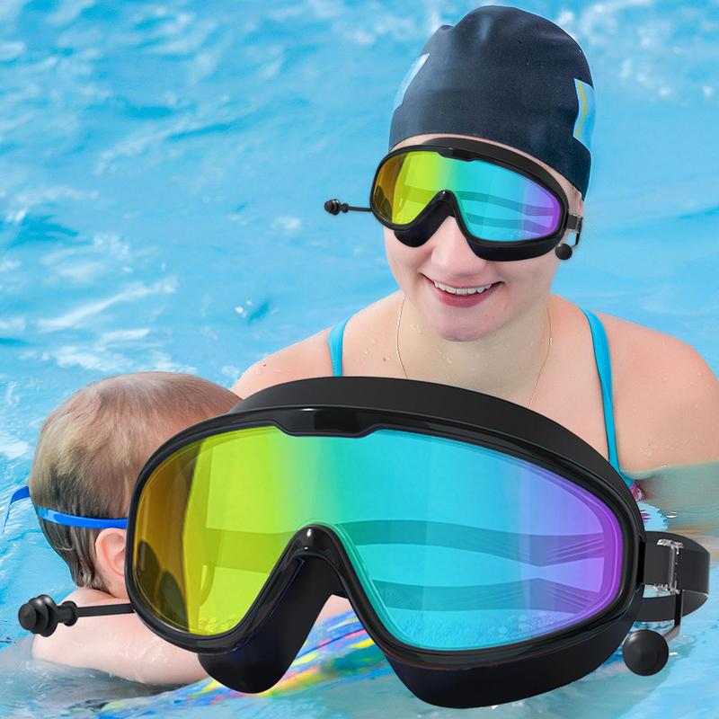 Adult Swimming Goggles Adjustable Wide View Swim Goggles HD Swimming Goggles No Leaking Full Protection Pool Goggles Swimming