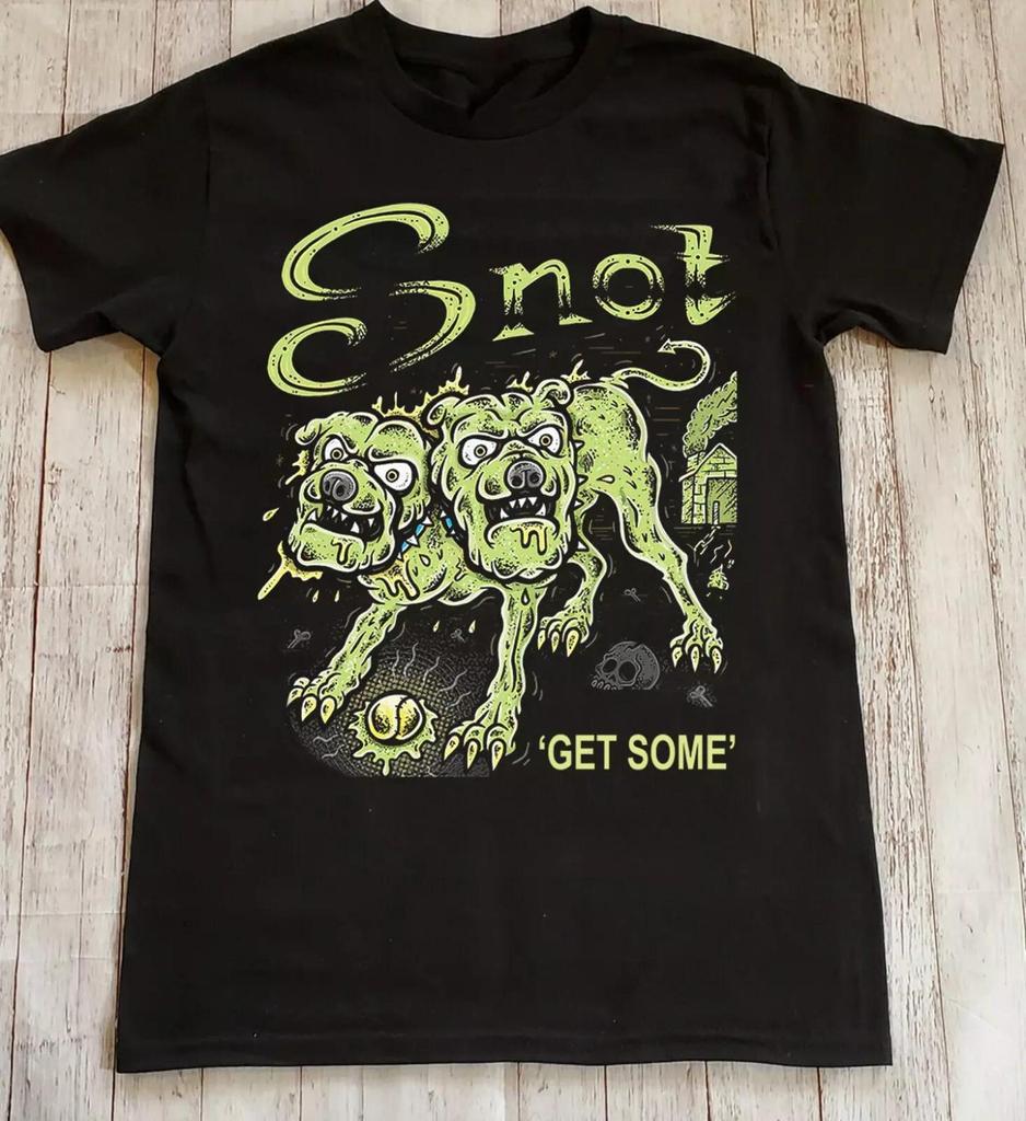 VintageTwo-Headed Wild Dog Album 90s Snot Get Some Unisex Cotton Black T Shirt Full Size S-5XL