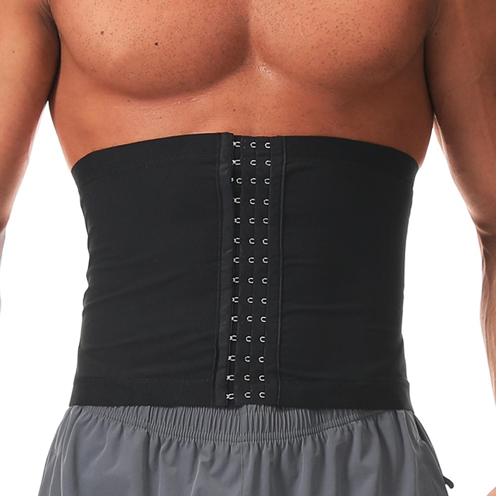 Men Hot Sweat Sauna Waist Trimmer Abdomen Reducer Body Shaper Workout Slimming Belt Fitness Girdle
