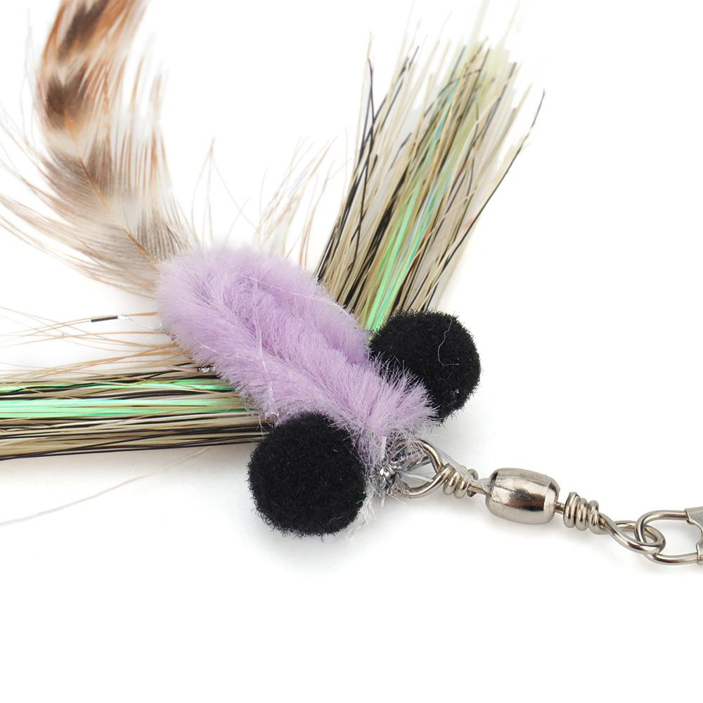 10pcs Simulation Small Flying Insects Replacement Head for Cat Teaser Stick Fun Pet Toys