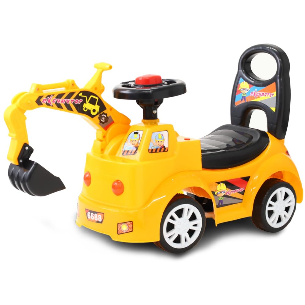 seathestars toys Indoor and outdoor Vehicle toys Kick Excavator car Crane Sandbox play Kick Vehicle Ride-on Children's ride-on Foot-operated
