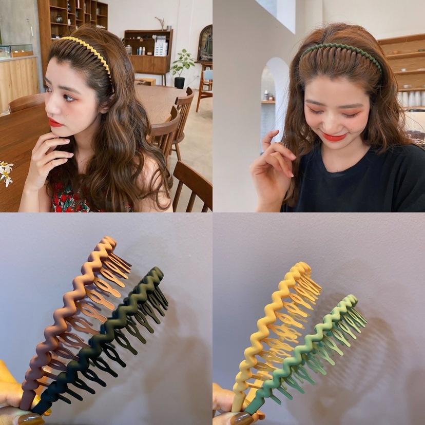 Korea Mode Lange Zahn Haarbänder Für Frauen Nicht Slip Haar Kämme Einfarbig Geometrische Lünette Femme Haar Zubehör Mädchen