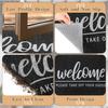 Welcome Door Mat Funny Front Door Mat Outside Indoor Entrance 30 X17.5 Inch Non Slip Floor Doormat Easy To Clean Christmas Black Doormat for Entry