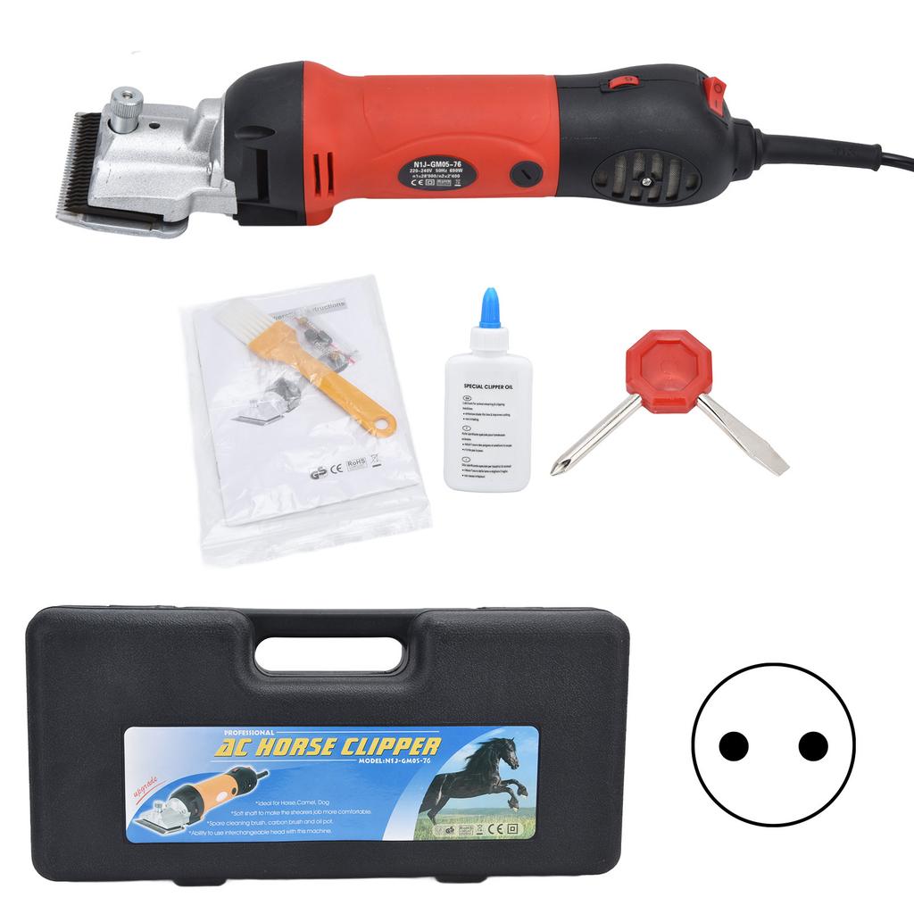 690W Tierhaarschneider Elektrische Pferdehaarschere Mehrfache Geschwindigkeitseinstellung Tierschere mit Scharf
