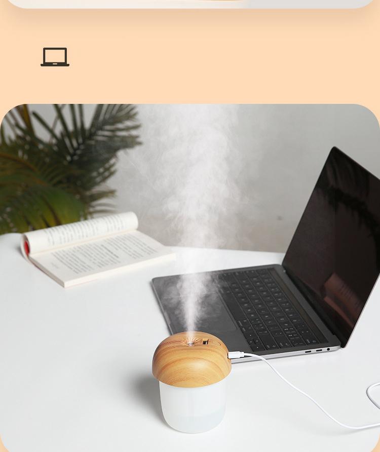 Umidificador de cogumelo Umidificador de ar Umidificadores de aromaterapia Difusores Difusor de óleo essencial Casa Carro Purificador de ar