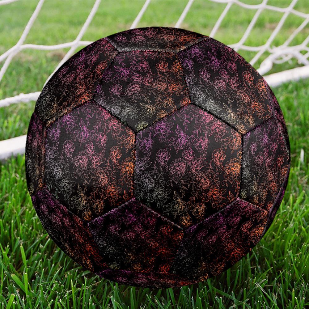 1pc Floral Night Size 5 Soccer Ball Professional Match Training Football Indoor &Outdoor Sports Ball Lightweight Durable M6559