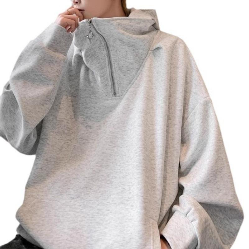 Half-zip Turtleneck Sweatshirt for Men In Spring and Autumn, New Korean Style Handsome Loose Design Casual Jacket for Men