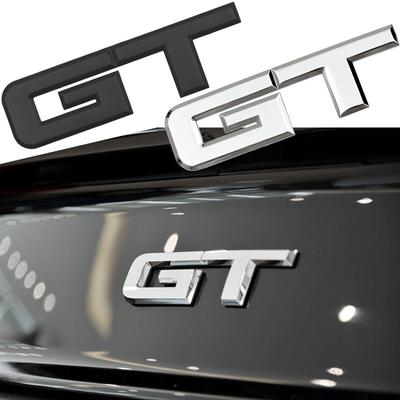 1 buc. Autocolant cu logo GT metal 3D pentru mașină, emblemă pentru portbagaj, plăcuță de identificare, decorare, înlocuire accesorii