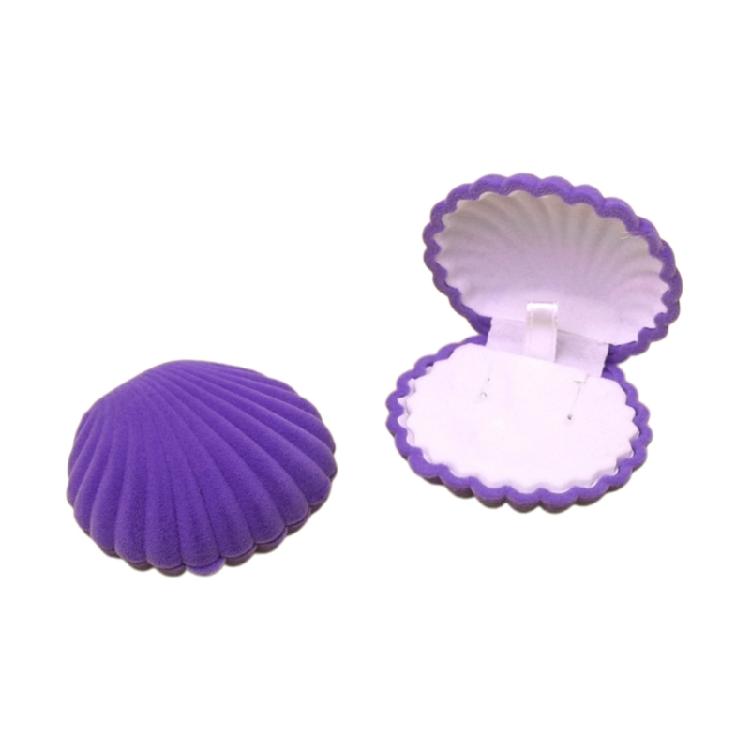 Velvet- Cloth Ring Jewelry Storage Gift Shell Box Ring Earrings Jewelry Showcase
