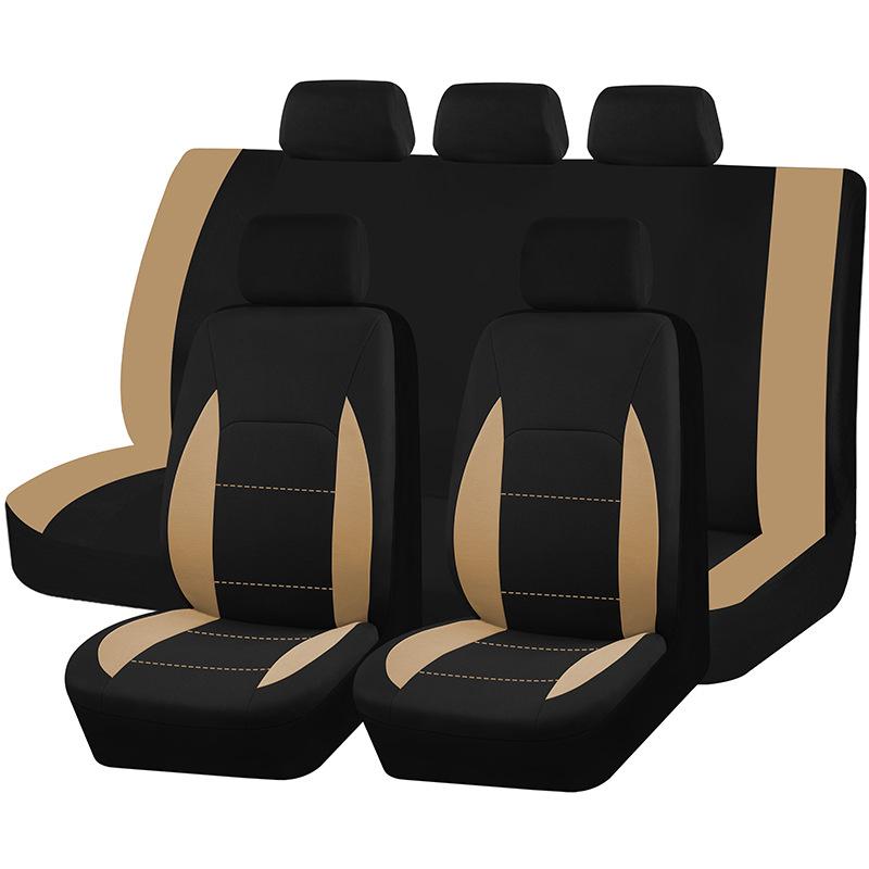 Universal Car Seat Cover Kit 9 PCS Full Seat Covers for Auto Car Seat Protect Luxury Breathable Mesh Seat Cover