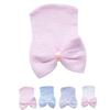 Newborn Baby Girls Hats Infant Nursery Beanie Hospital With Rhinestones Bow Caps