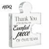 Personalized Puzzle Piece Decor Acrylic Shape Ornaments for Team Appreciation and Employee Recognition Transparent Meaningful Colleague Farewell