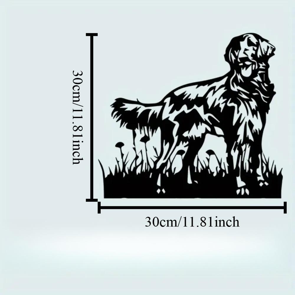 Flat-Coated Retriever Wandkunst Metaal Vintage IJzeren Beeld Tuin Huis Decoratie