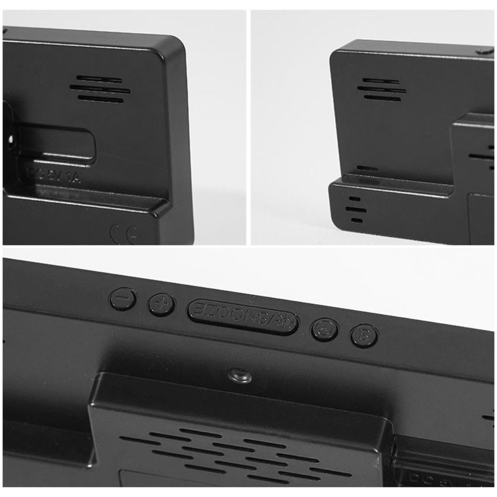 12/24H Digital LED Clocks ABS Alarm Clocks New Electronic Clock