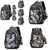 Oxford Fabric Student Backpack With Breathable Design For High School And College Use