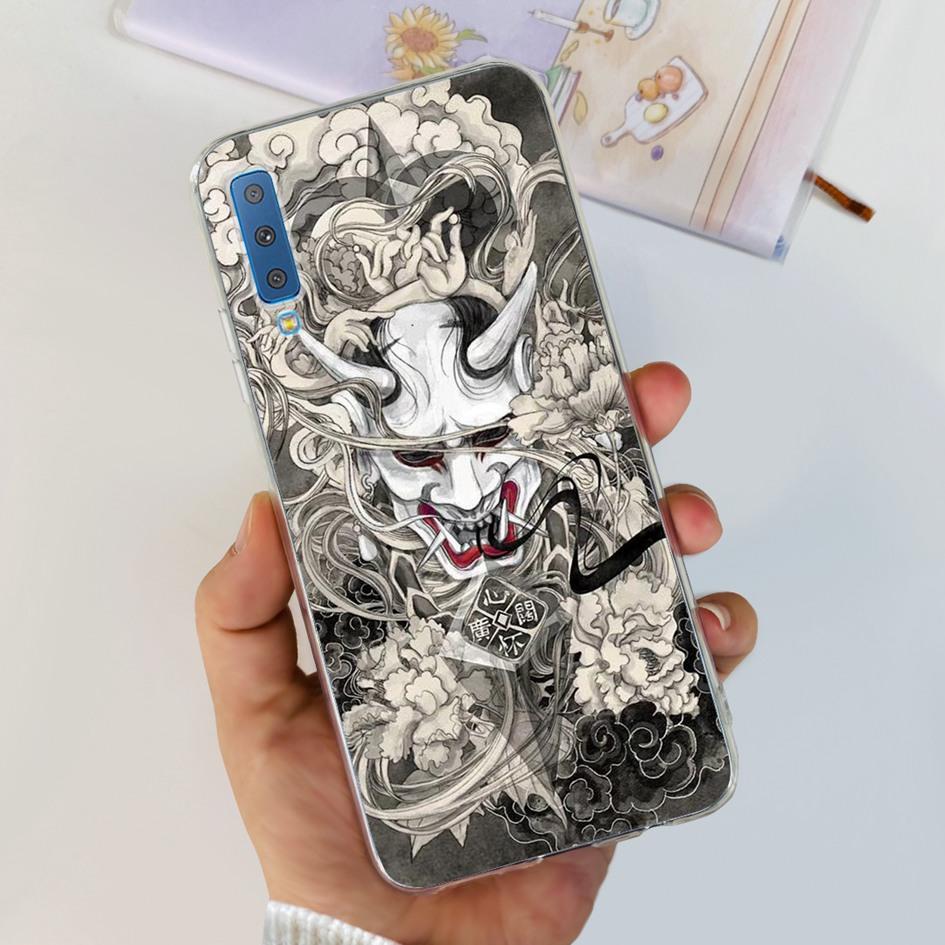 Silicone Cover For Samsung Galaxy A7 2018 Case A750 A750F Case Clear TPU Fashion Phone Case For Samsung A 7 2018 SM-A750F Fundas