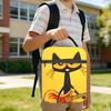 Pete the Cat  Heat-keeping Lunch Bags Compact Comic Cat Reusable Cooler Tote Lunch Box Work  Trip Men Women Perfect for On the Go Lifestyles