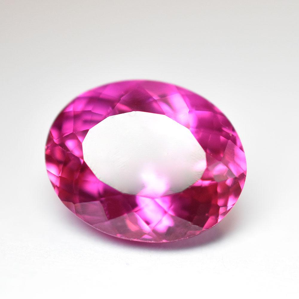 Natural Pink Tourmaline 12.5ct Oval Cut Certified Loose Gemstone