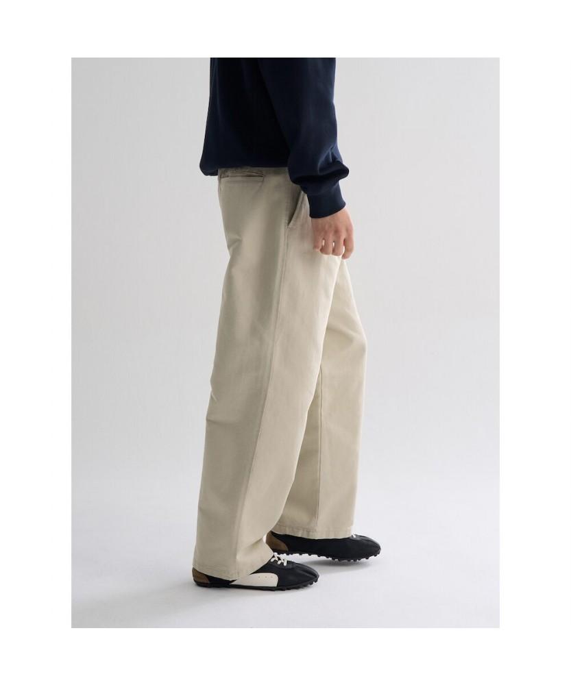 8seconds Cotton Wide Fit Half-Banding Pants Ivory