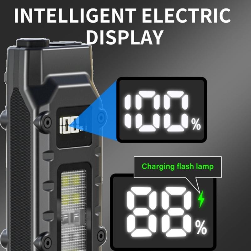 Portable Flashlights with Pen Clip Pocket Light Rechargeable Tactically Flashlights Waterproofs Outdoor Emergency Light