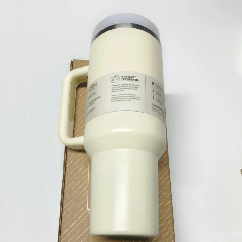 2025 Handle Straw Lid Stainless Steel 30oz/40oz Vacuum Insulated Car Mug Double Wall Thermal Iced Travel Cup