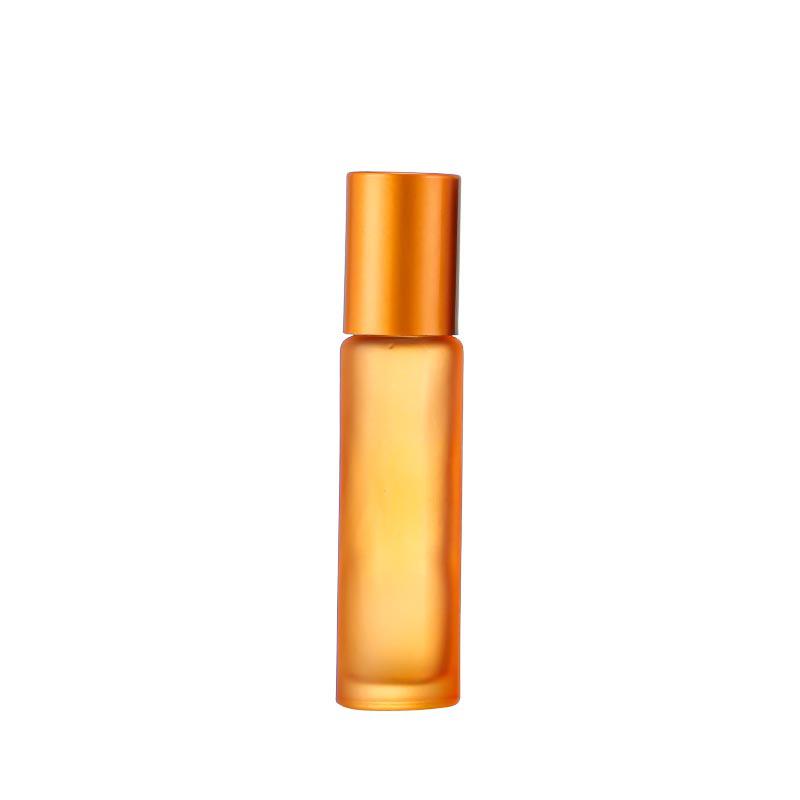Matte Crystal White Glass Roll-on Essential Oil Bottle