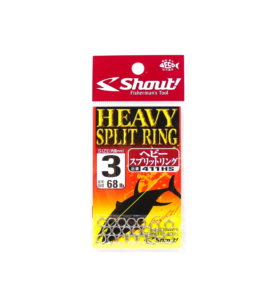 Shout 411-HS Split Rings Heavy Duty Size 3 (3308)