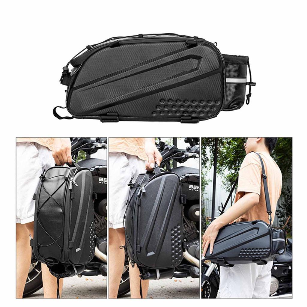 Hard Bike Trunk Bag – Large-Capacity Rear Rack Pack for Mountain & Road Bicycles, Front & Rear Seat Cycling Bag