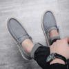 Fashion New Men Plus Size Casual Denim Canvas Shoes Flat Vulcanize Shoes Fashion British Designer Breathable Light Men Sneakers Loafers