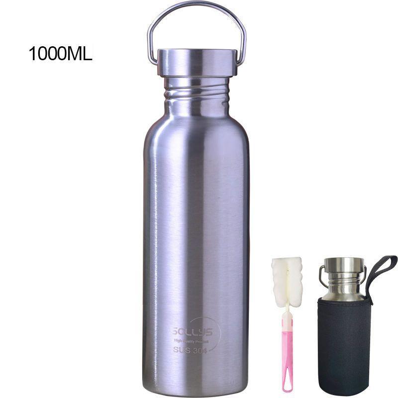 

500Ml 750Ml 1500Ml Titanium Water Bottle Outdoor Camping Supplies Tourism Sports Cycling Hiking Camping Water Bottle Food Grade 1000