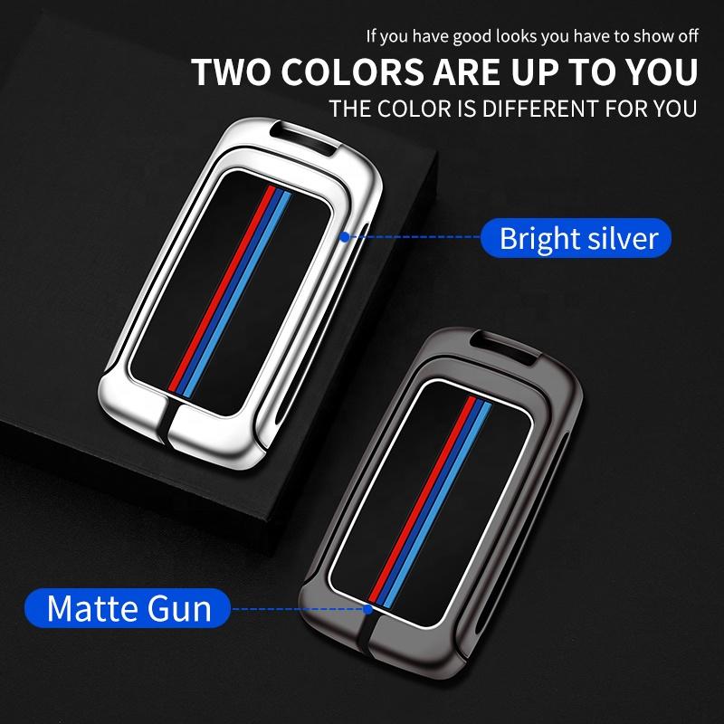 Car Key Accessories Alloy Smart Key Bag Remote Key Fob Cover Case Shell