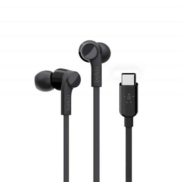 Ecouteurs - BELKIN - ROCKSTAR - USB-C - Intra-auriculaires - Résistant aux éclaboussures