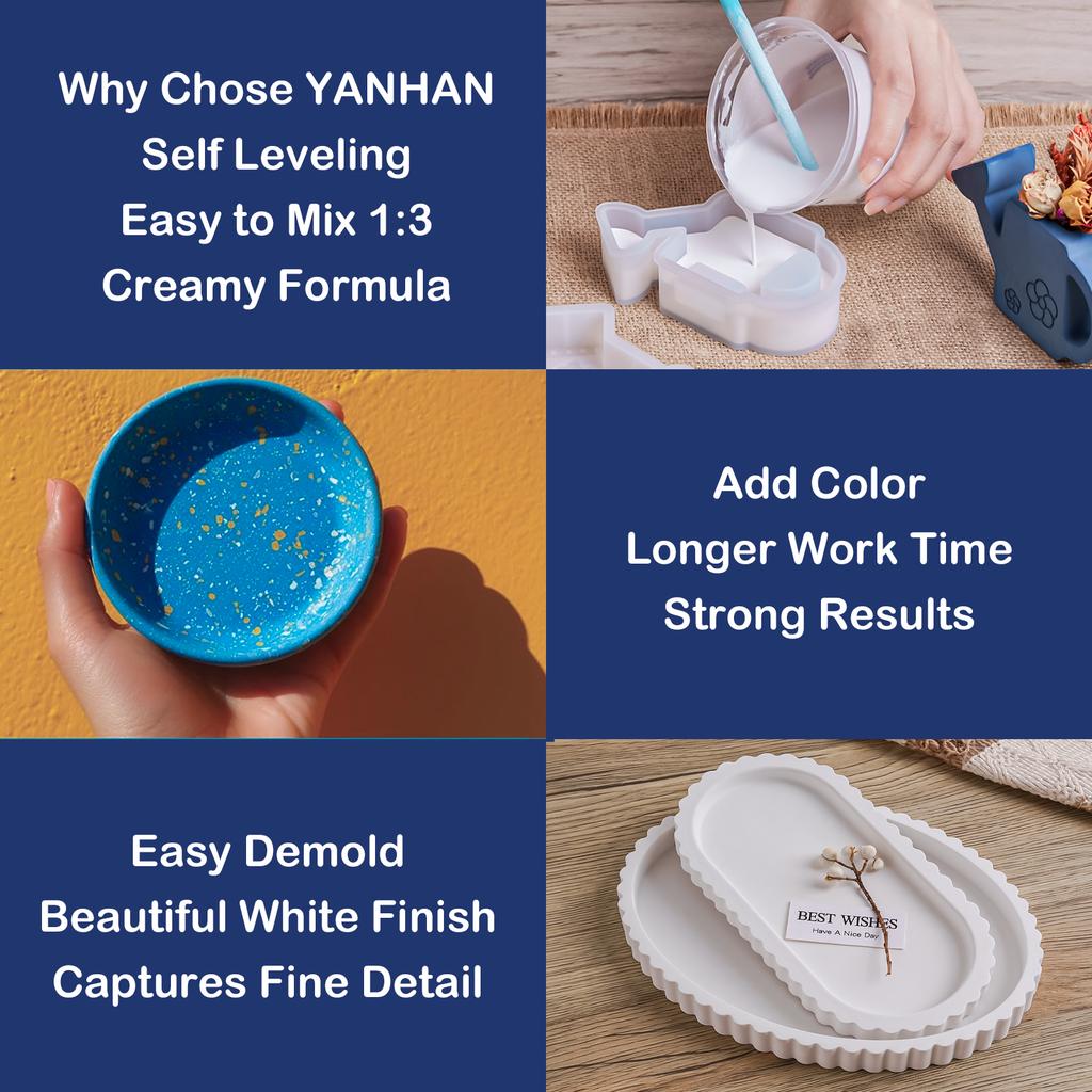 200g/500g/1000g High Density Gypsum Powder Resin Casting Powder DIY Cement Clay Plaster Doll Handmade Crafts Making Material