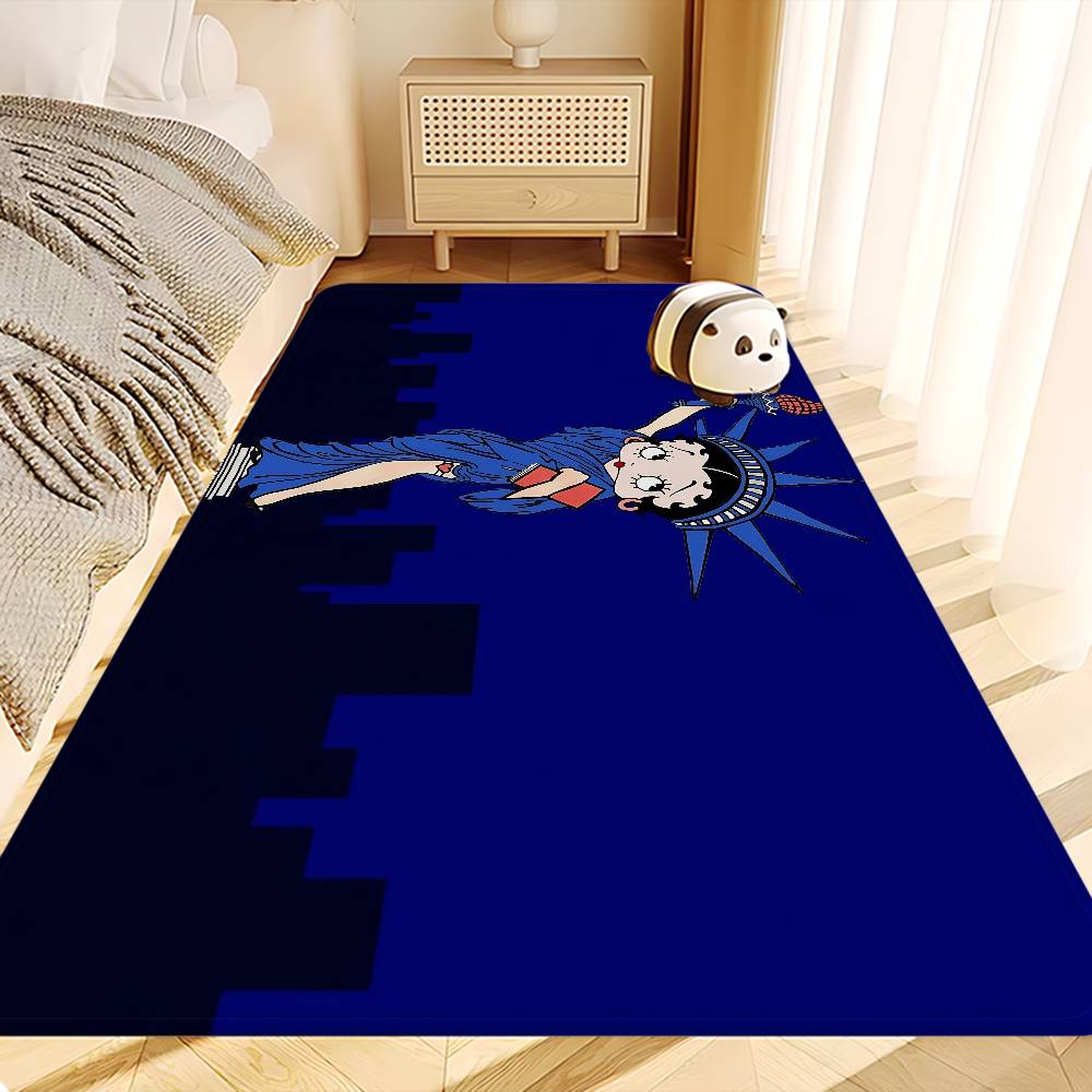 B-Betty-Cute-Boop Door Mat Cheaper Anti-slip Modern Living Room Balcony Printed Bedside Mats