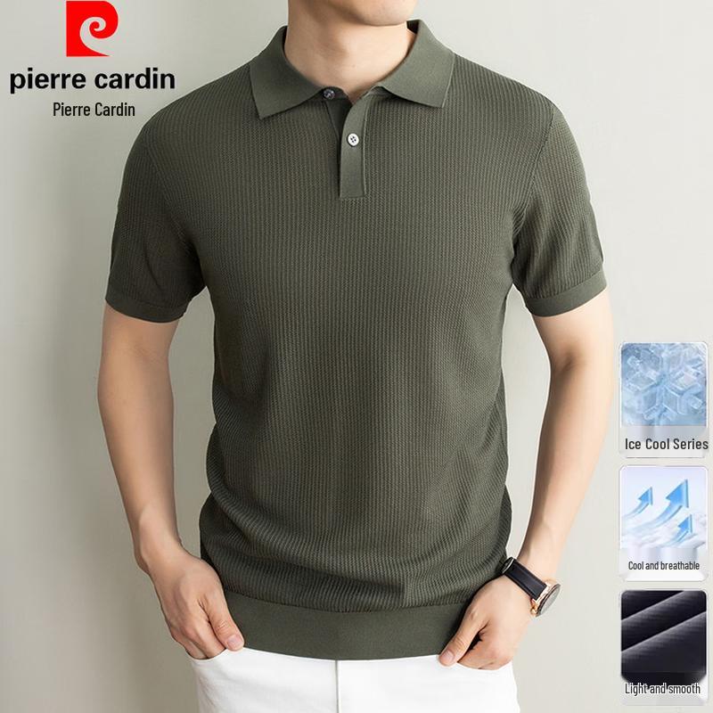 Pierre Cardin Men's Silk Blend Polo T-Shirt