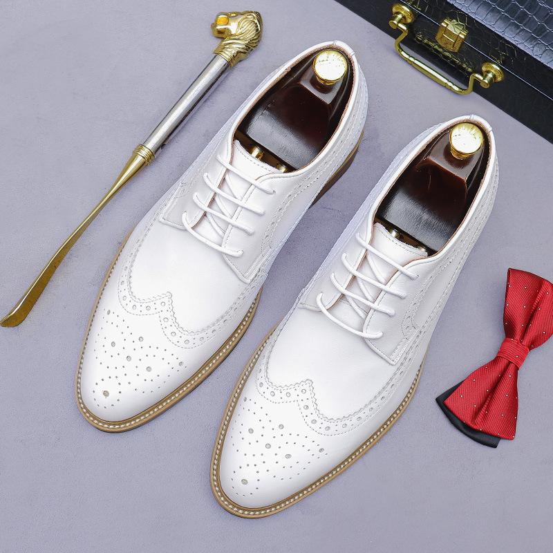 

Британская кожа белая деловая невидимая увеличение роста 5 см гравировка внутреннее увеличение роста коровья кожа ведущий 46 белый