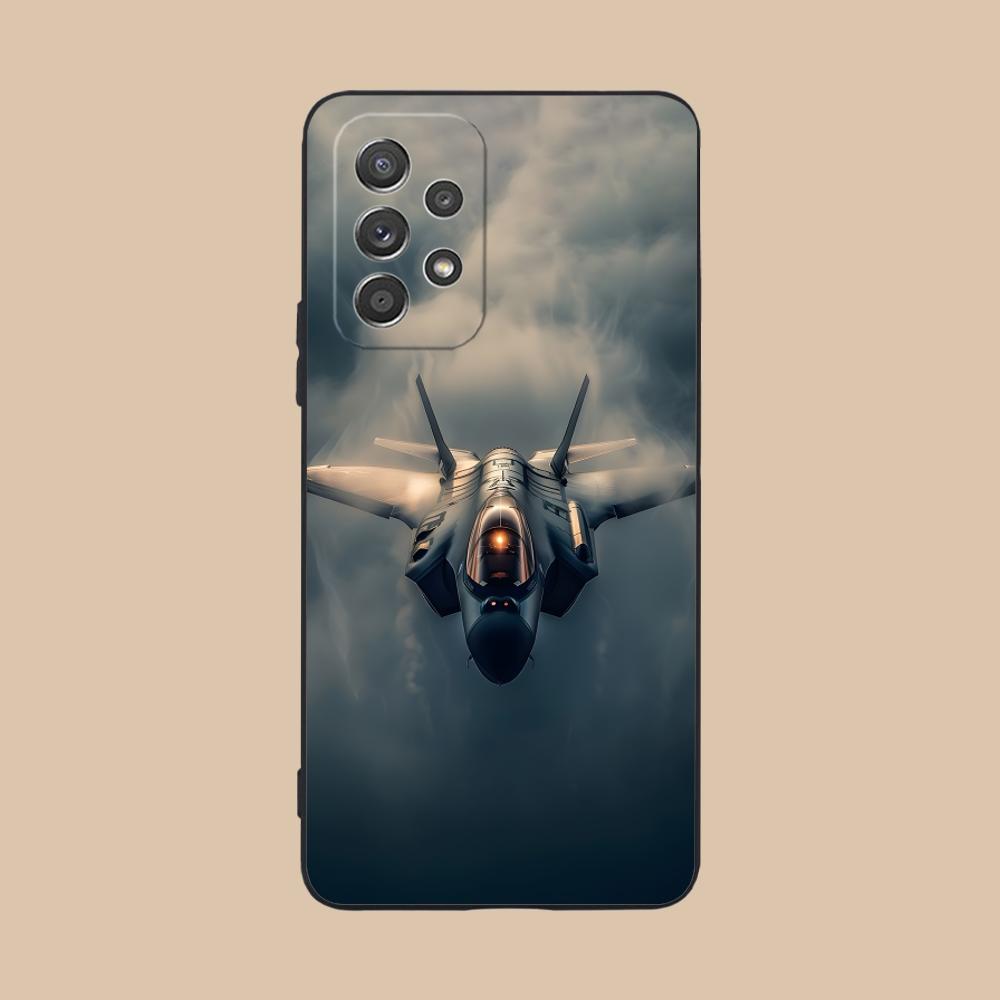 

AirForce Plane Mobile Phone Case for Samsung Galaxy M55 54 42 35 34 33 32 23 22 15 14 13 12 F55 5G Colour Protective Cover Galaxy F04