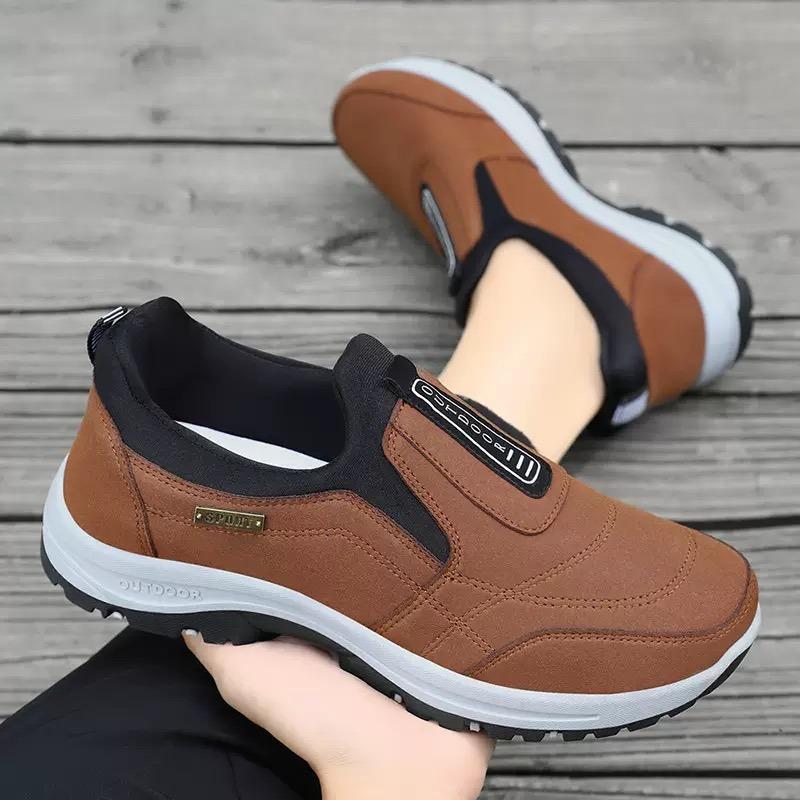 Fashion High Quality Outdoor Men's Sneakers Breathable Suede Running Shoes Light Anti-slip Mountaineering Shoes Platform Sneakers36-50