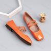 Fashion Large Size Women's Mary Jane Shoes Square Toe Soft Sole Fashion Buckle Strap Flats Lightweight Comfortable Non Slip Casual Shoes