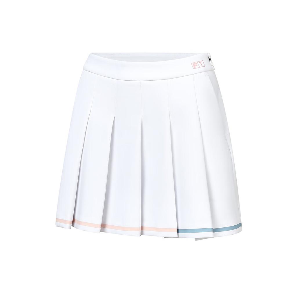 Fila Golf Loose Pleated Casual Skirt Women Skirts Jade-White A11W245307F-WT