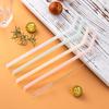 Reusable Silicone Straws Set with Cleaning Brushes, for Water, Milk, Juices, Smoothies, Flexible Portable, Straight, Bent Straws