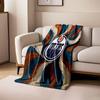 Edmonton Oilers Logo On Swirl Background Print Blanket Soft and Cozy Perfect for the Living Room Bed Sofa or a Nap,gift