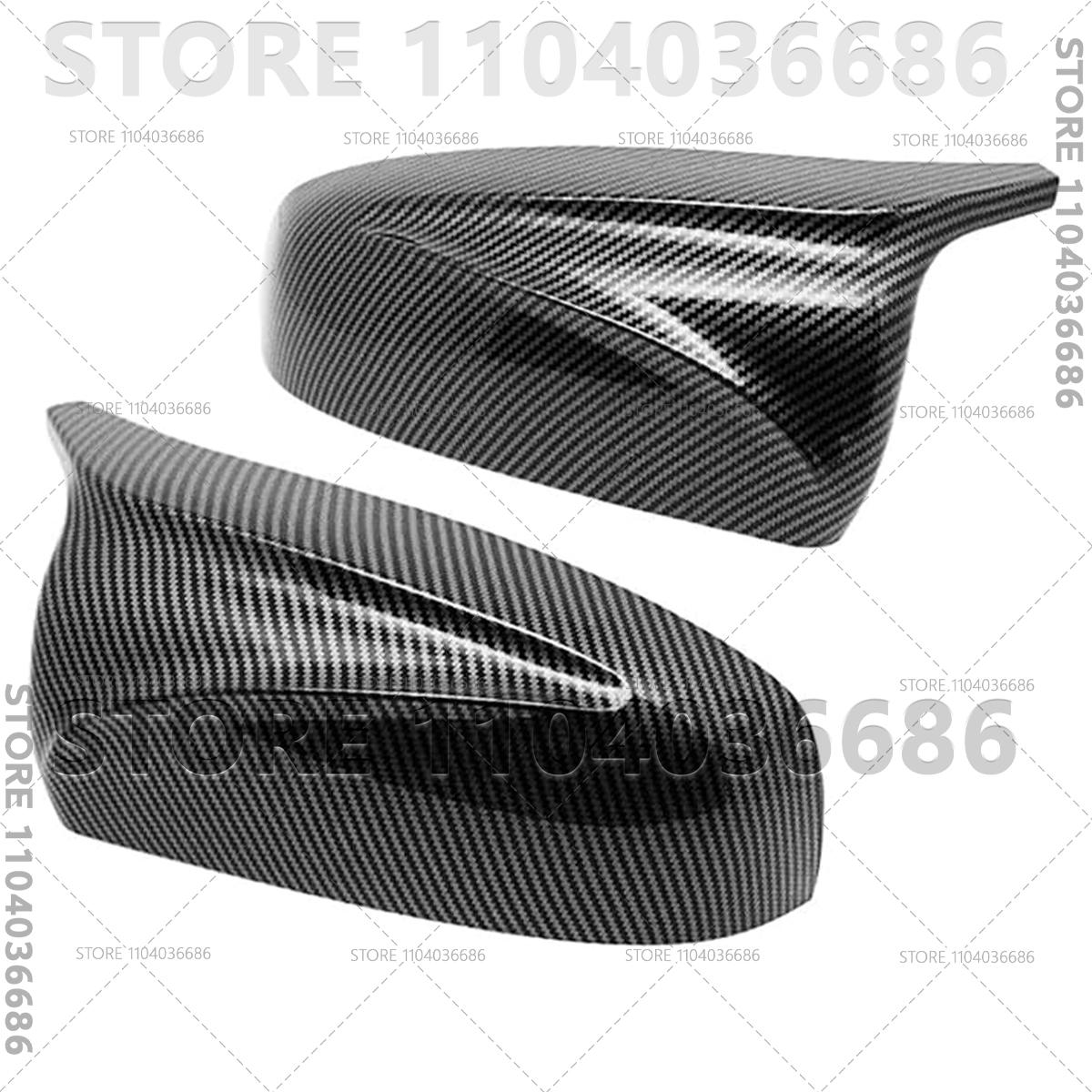

For 2007-2014 BMW X5, X6, Hybrid X6 (E70 E71 E72) Rear View Mirror Cap Cover Carbon Fiber Pattern 51167180725 51167180726