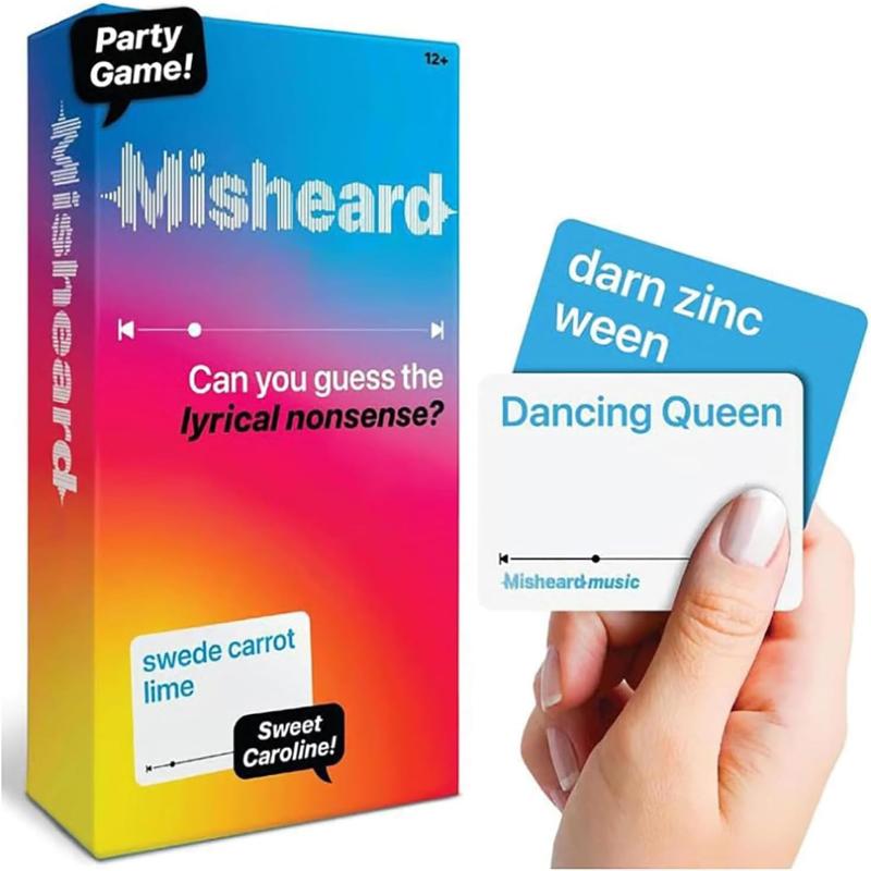 Morsomme Musikkspillkort Misforståtte Musikkspill Gjett Sangen Eller Artisten Med 500 Lyriske Tøyskort Familie Kortspill